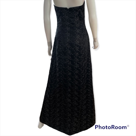 Jessica McClintock Black Glitter Gown - Picture 5 of 16
